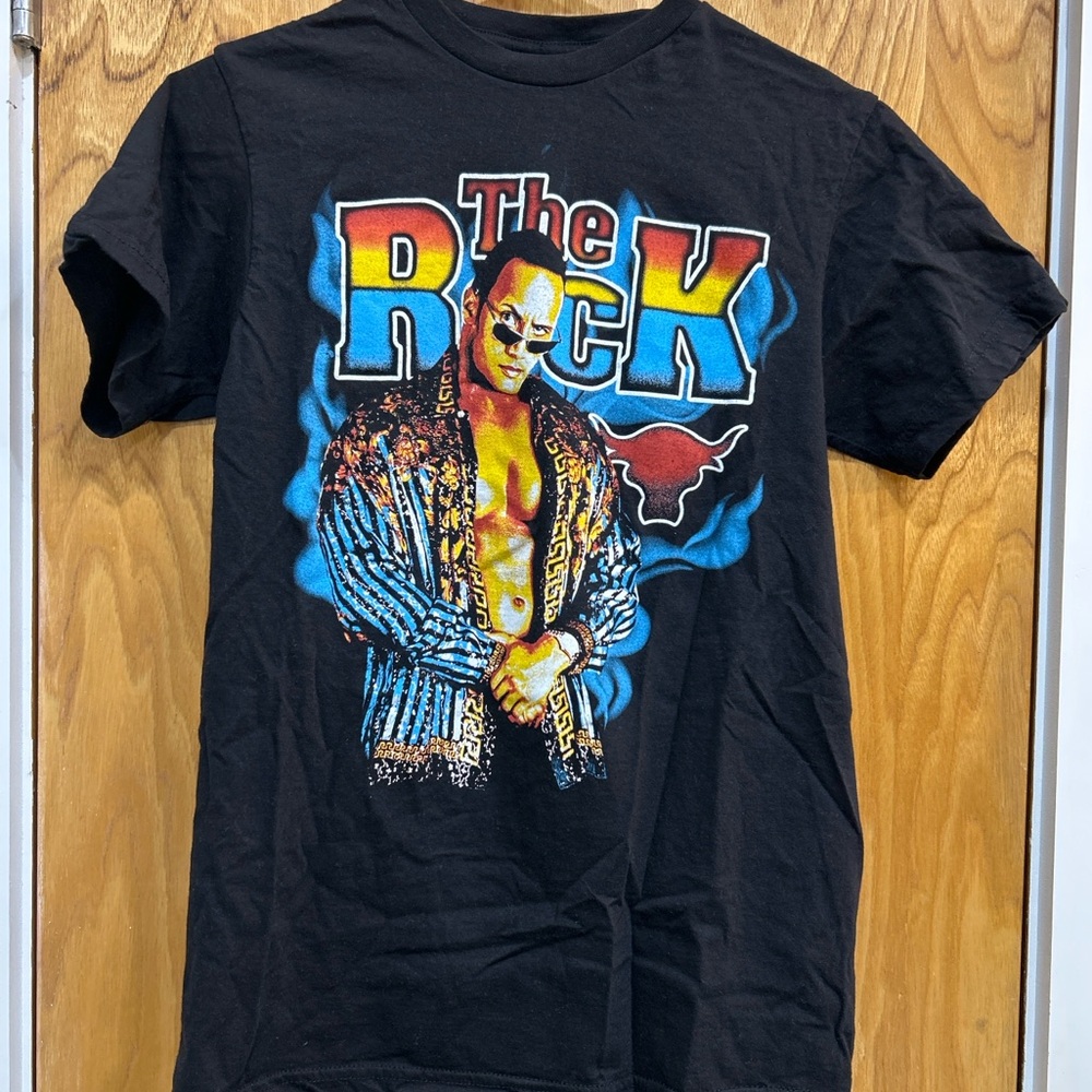 WWE “The Rock” Graphic Tee – Black